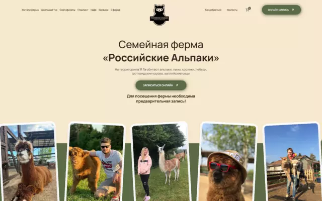 Ферма альпак в Подмосковье